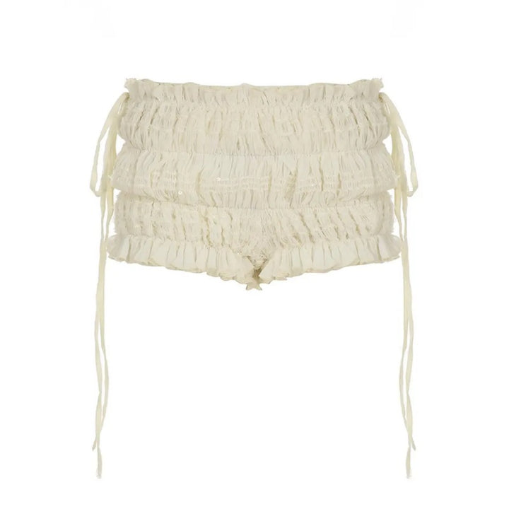 Boho Ruffle Tie Shorts