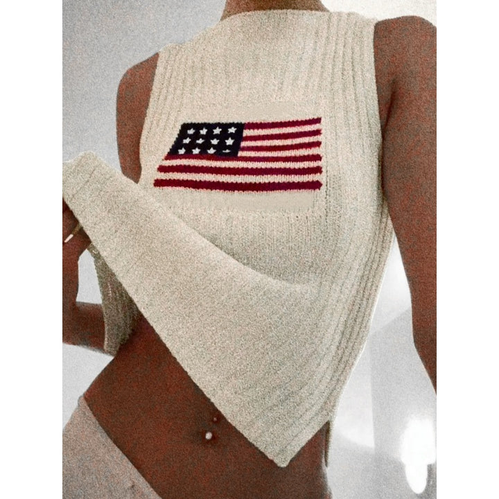 Flag Knit Summer Tank Top