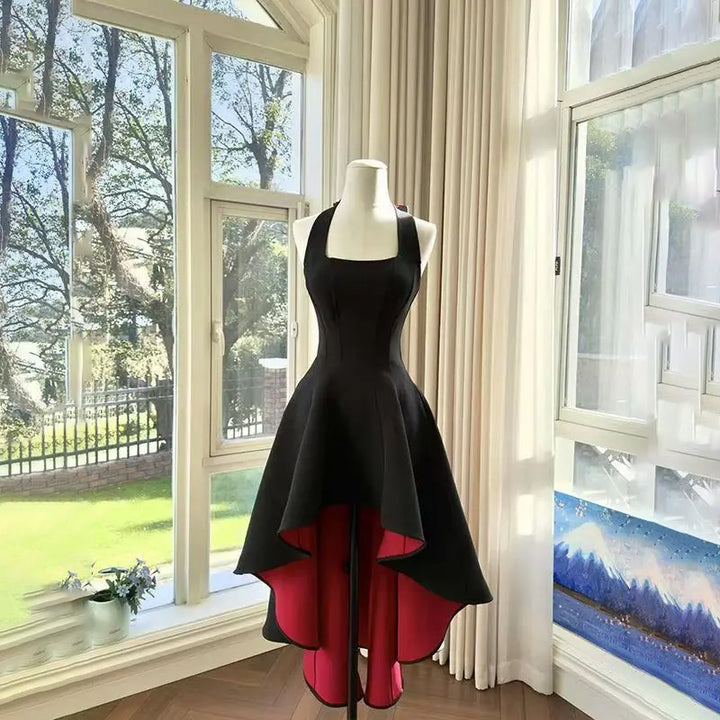 Color Block Sleeveless Midi Dress