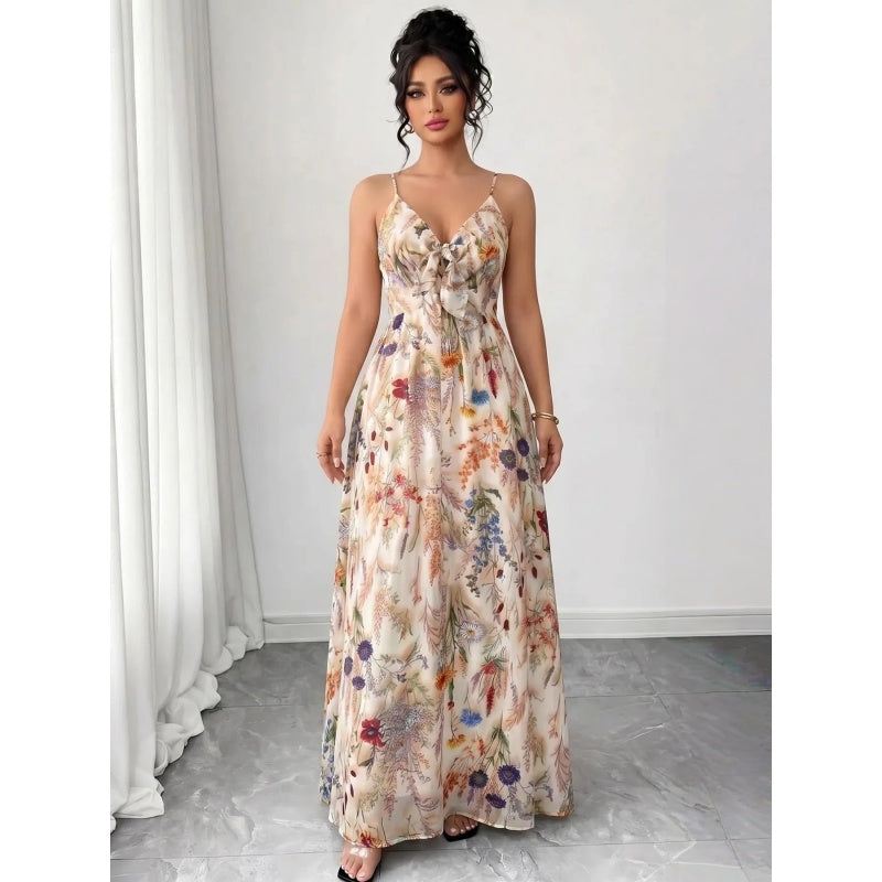 Floral Boho Cami A Line Dress