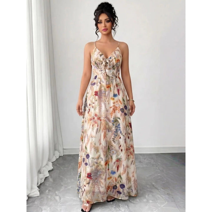 Floral Boho Cami A Line Dress