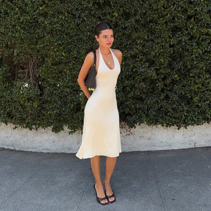 Backless Halter Mermaid Dress