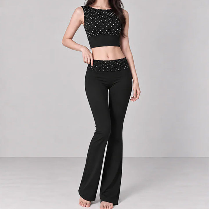 Polka Dot Yoga Two Piece Set