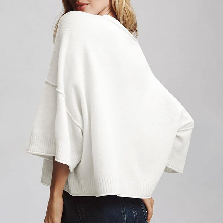 Casual crew neck short sweater