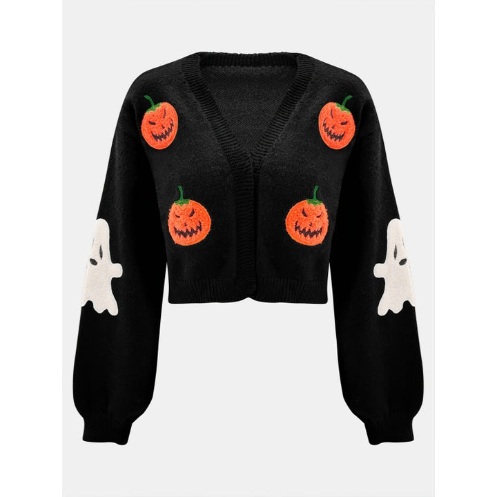 Pumpkin Knit Cardigan Sweater