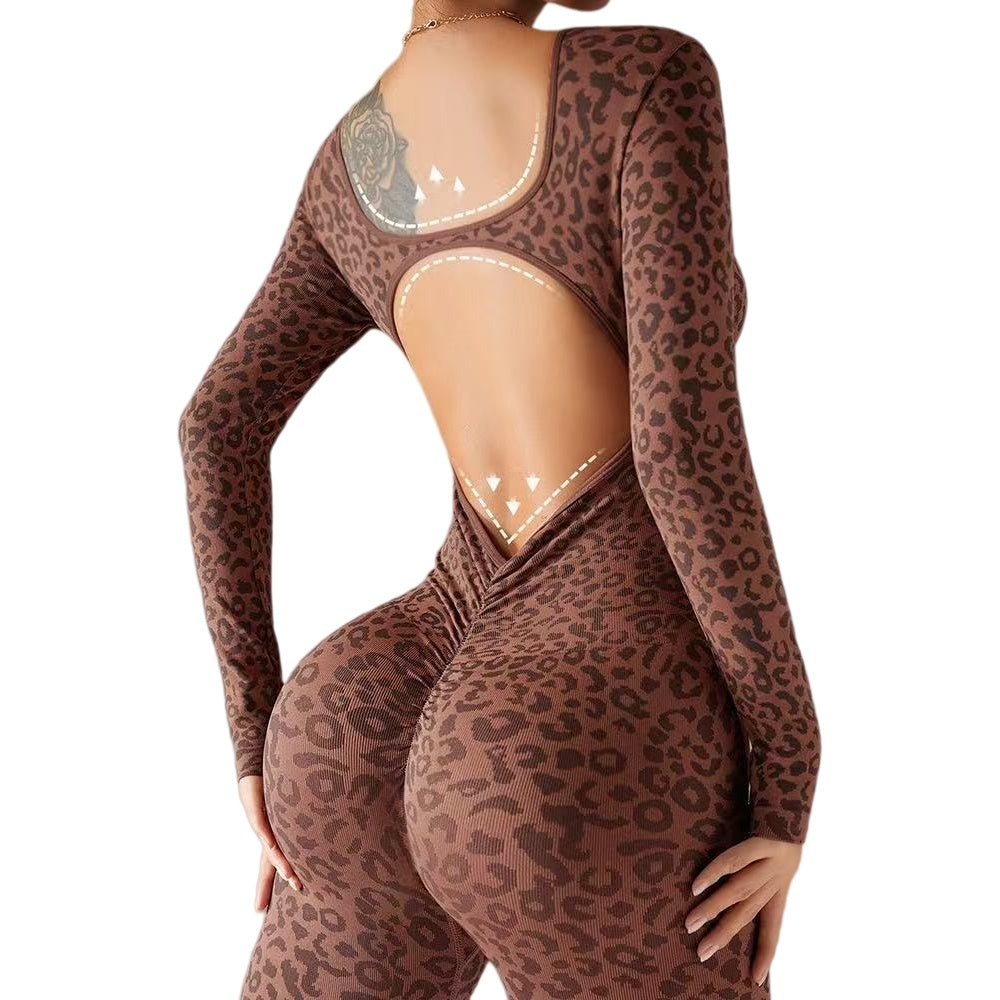 Seamless Cross Back Flare Jumpsuit
