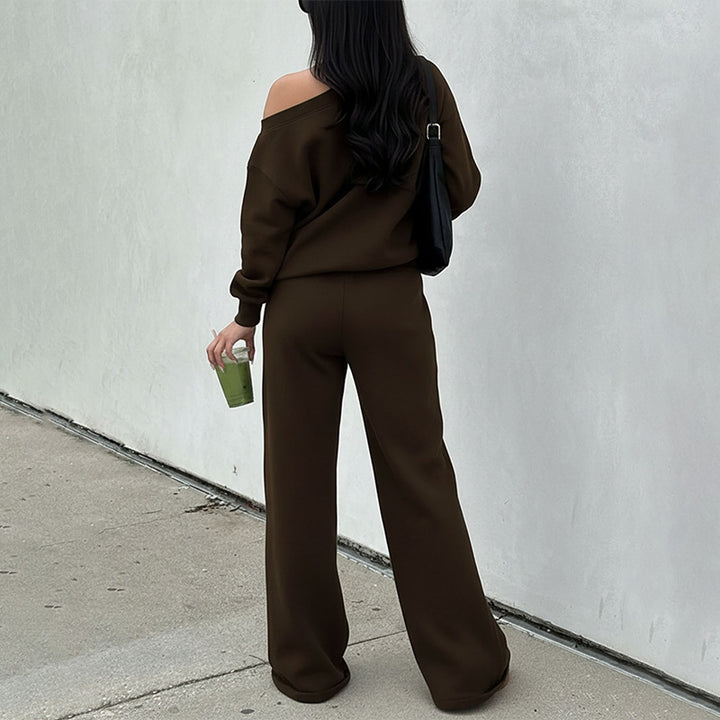 Relax Fit Off Shoulder Pant Outfit