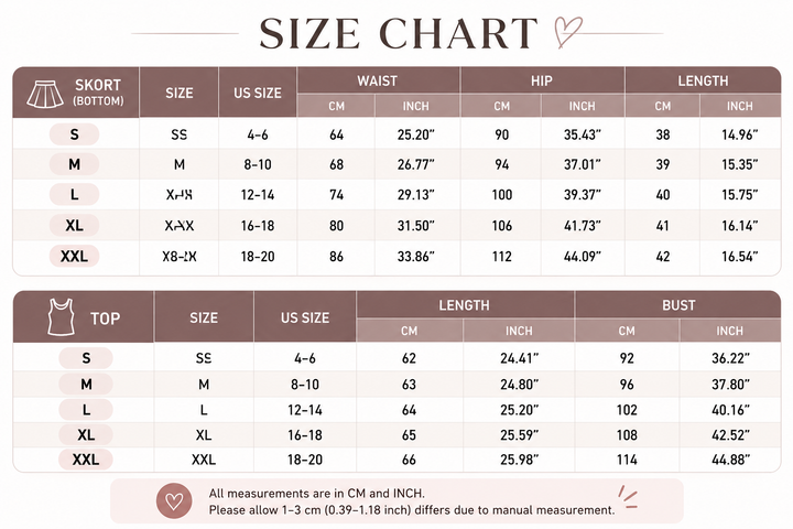 Half Zip Sleeveless Skort Set