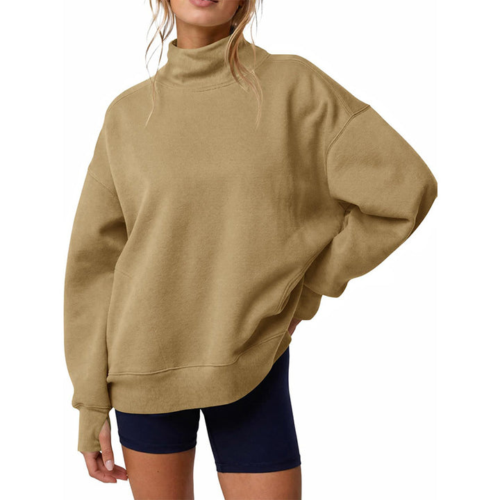 Fall Winter Plain Pullover Top
