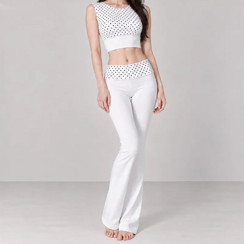 Polka Dot Yoga Two Piece Set