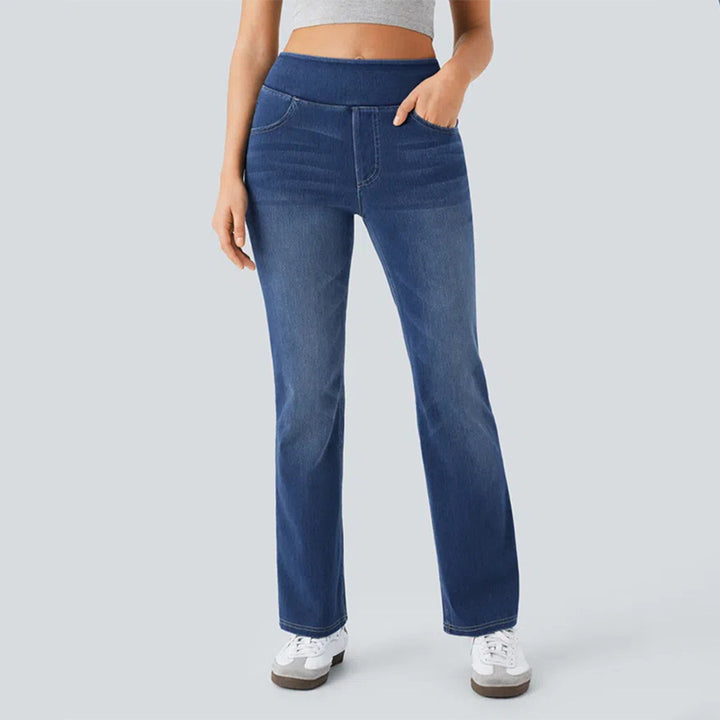Stretch High Waist Bootcut Jeans