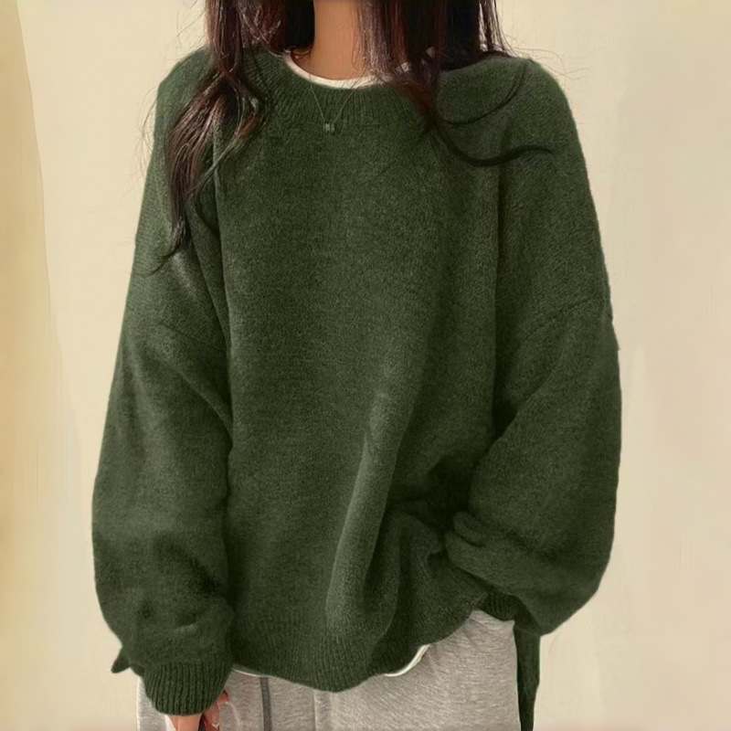 Crew Neck Loose Knit Sweater