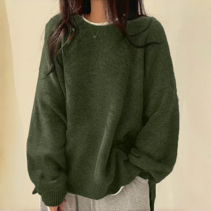 Crew Neck Loose Knit Sweater