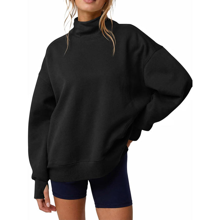 Fall Winter Plain Pullover Top