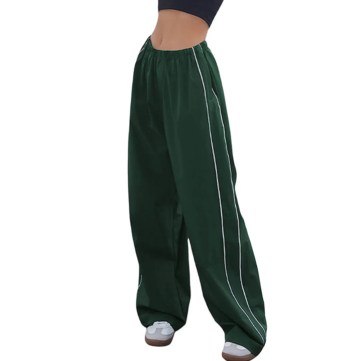 Elastic Waist Side Stripe Trousers