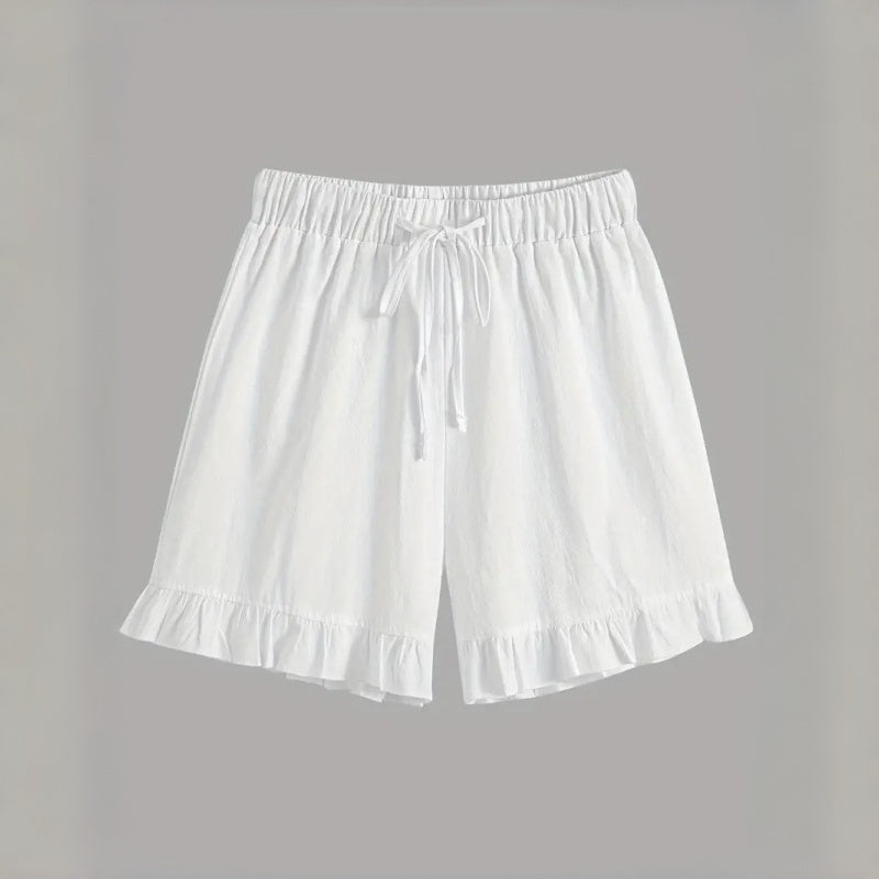 Ruffle Lounge Top Shorts Set