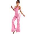 Leopard Halter Sport Jumpsuit
