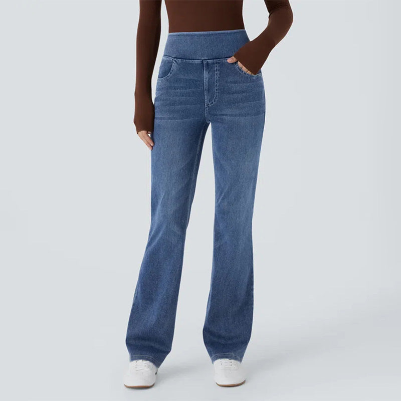Stretch High Waist Bootcut Jeans