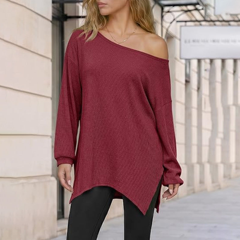 Casual Base Layer top with side slits