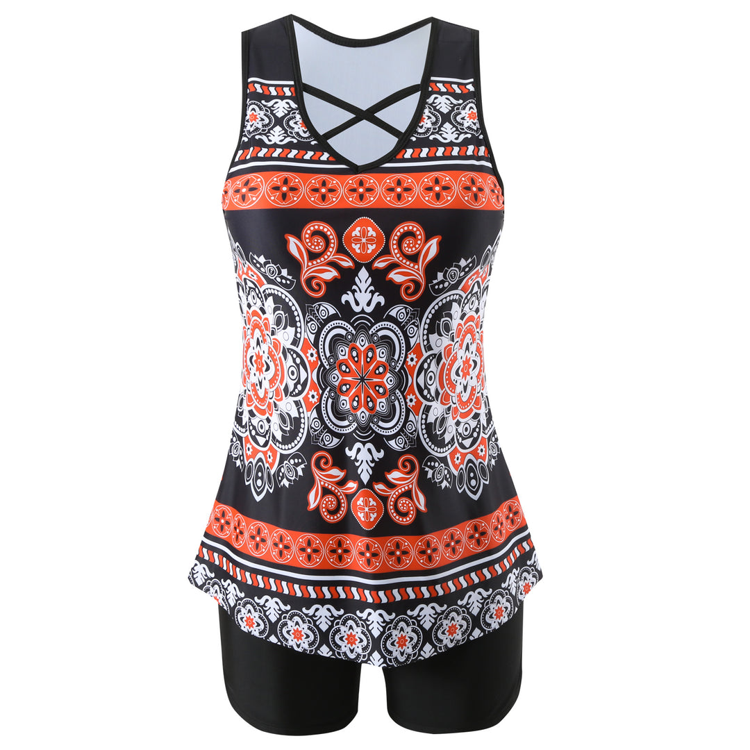 Adjustable Side Tankini Swimsuit Set