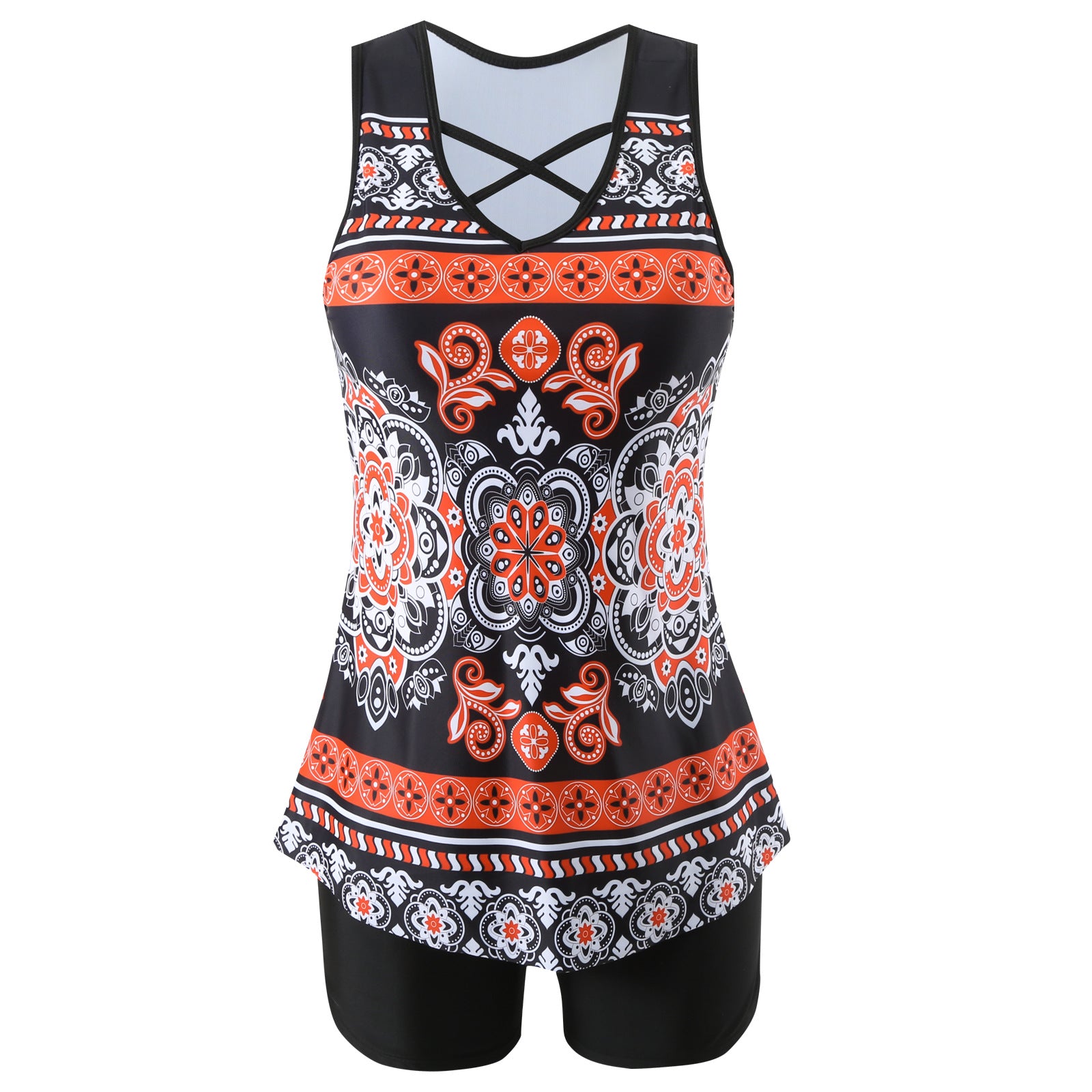 Adjustable Side Tankini Swimsuit Set
