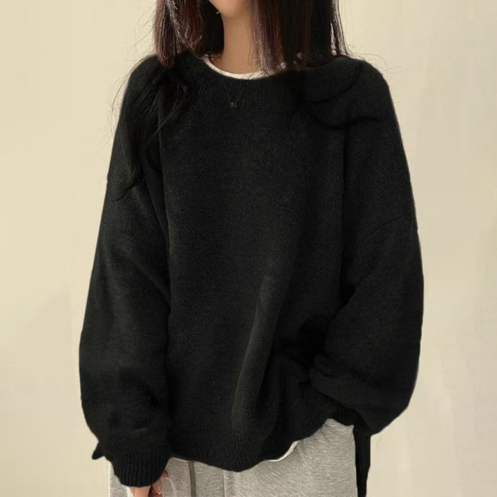 Crew Neck Loose Knit Sweater