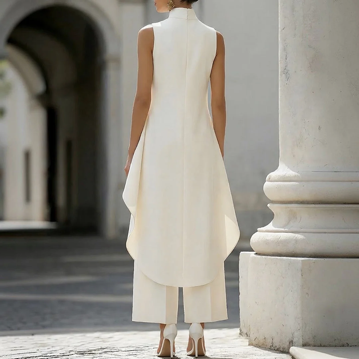 Elegant High Neck Sleeveless Jumpsuit