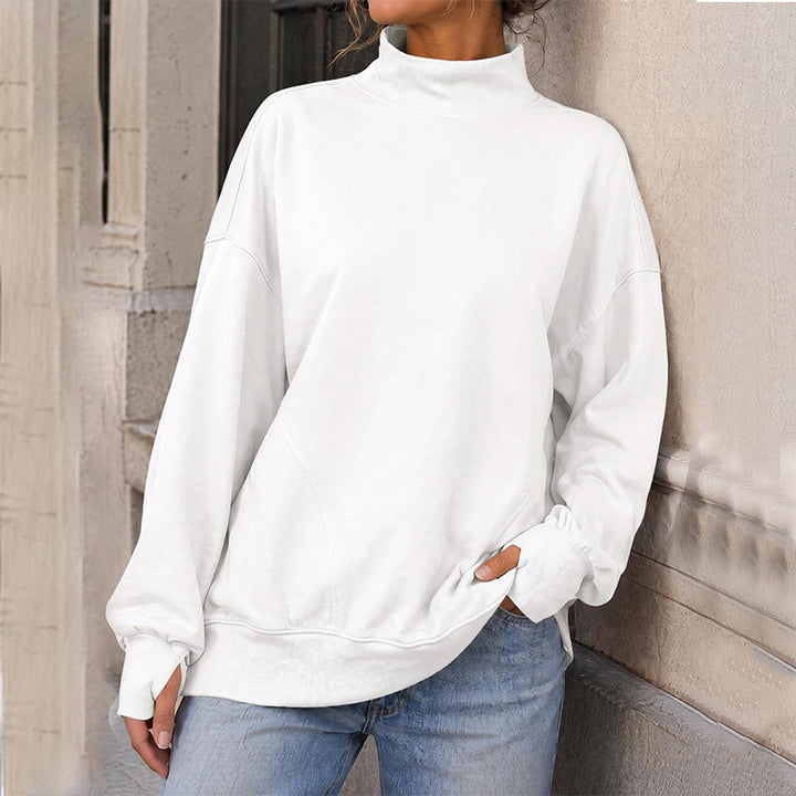 Fall Winter Plain Pullover Top