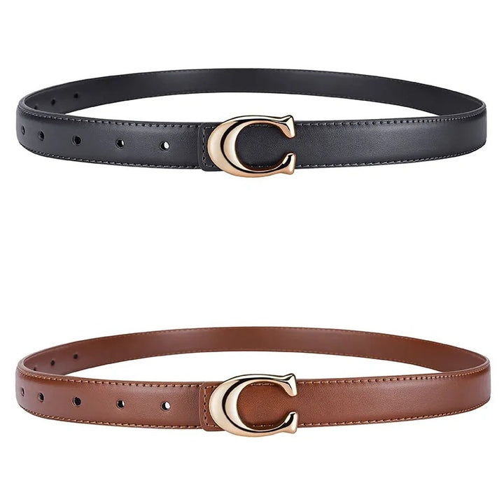 Minimalist Gold Buckle Belt