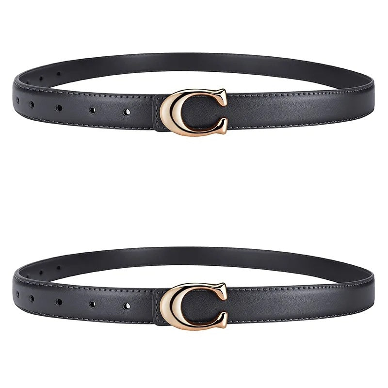 Minimalist Gold Buckle Belt