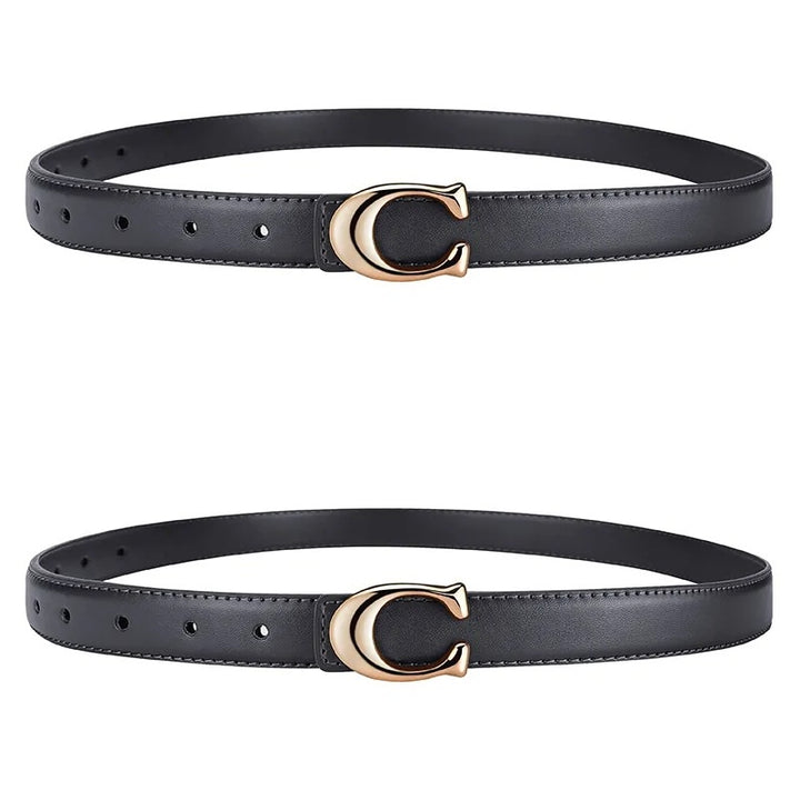 Minimalist Gold Buckle Belt