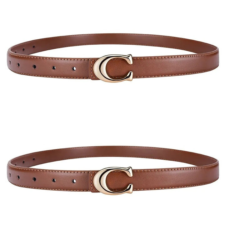 Minimalist Gold Buckle Belt