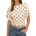 Summer Wrap Viscose Top with Tie Waist