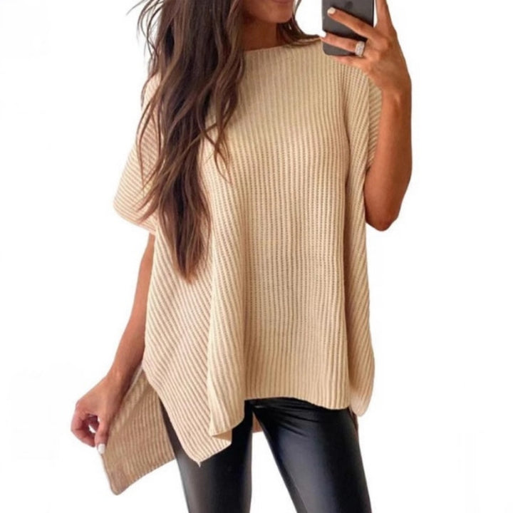 Oversized Knit Tee Top