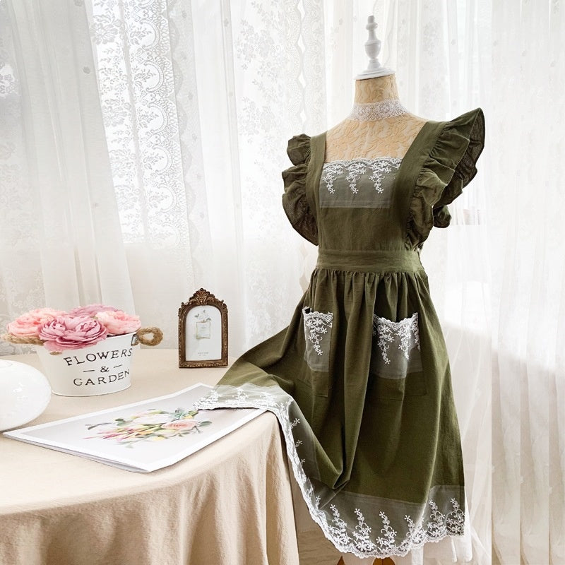 Cotton Garden Apron Dress