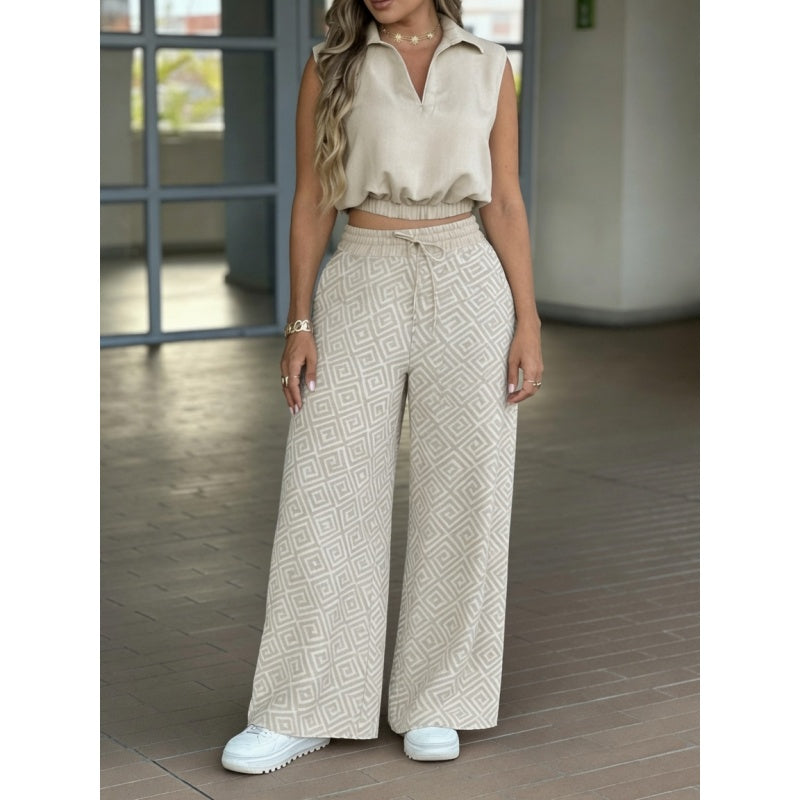 Sleeveless Lounge Co-Ord Set