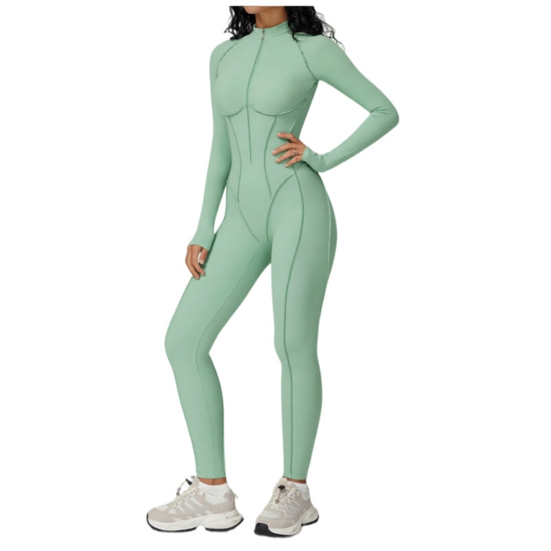 Tummy Control Athletic One Piece Jumpsuit