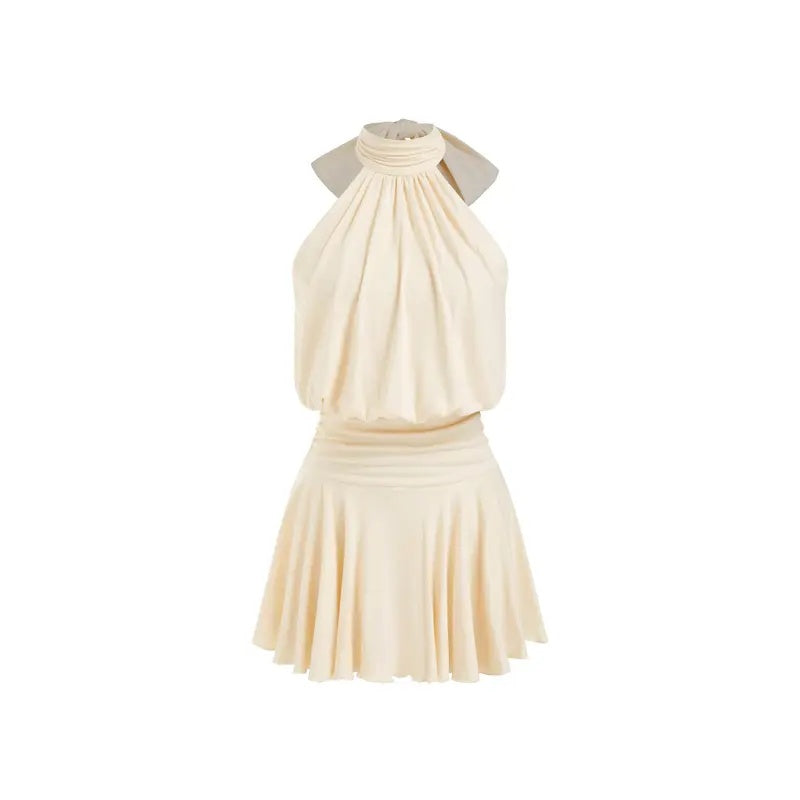 Halter Backless Mini Dress