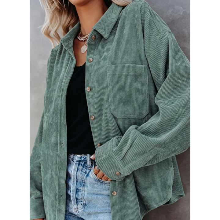 Corduroy Shirt Jacket For Women