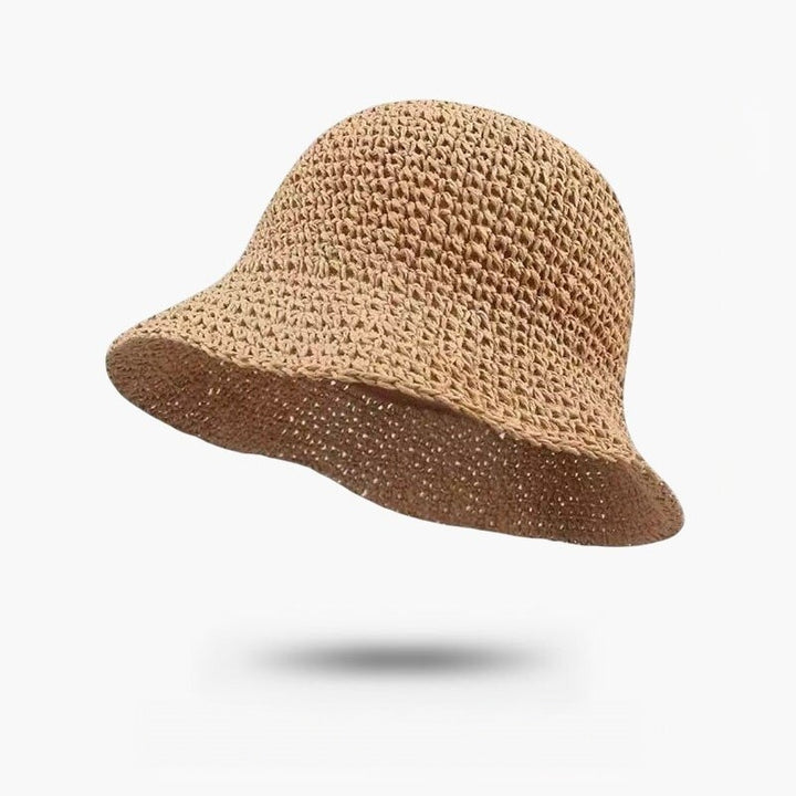 Lace Straw Bucket Hat