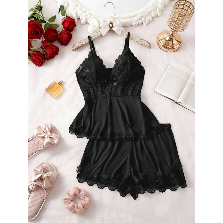 Elegant Lace Cami Pajama Set