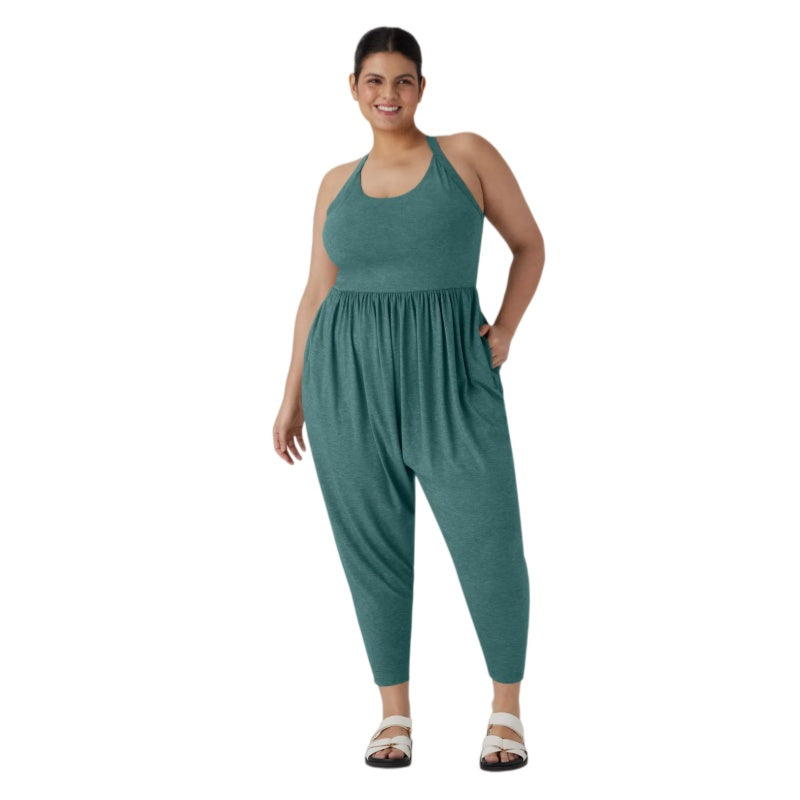 Plus Size Casual Harem Pocket Jumpsuit