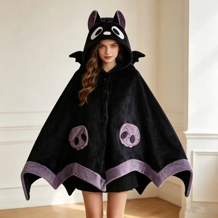 Bat Hooded Wearable Blanket Cape