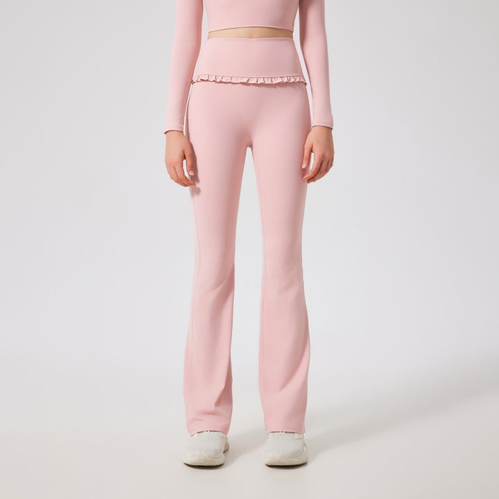 Pink Flare Yoga Leggings