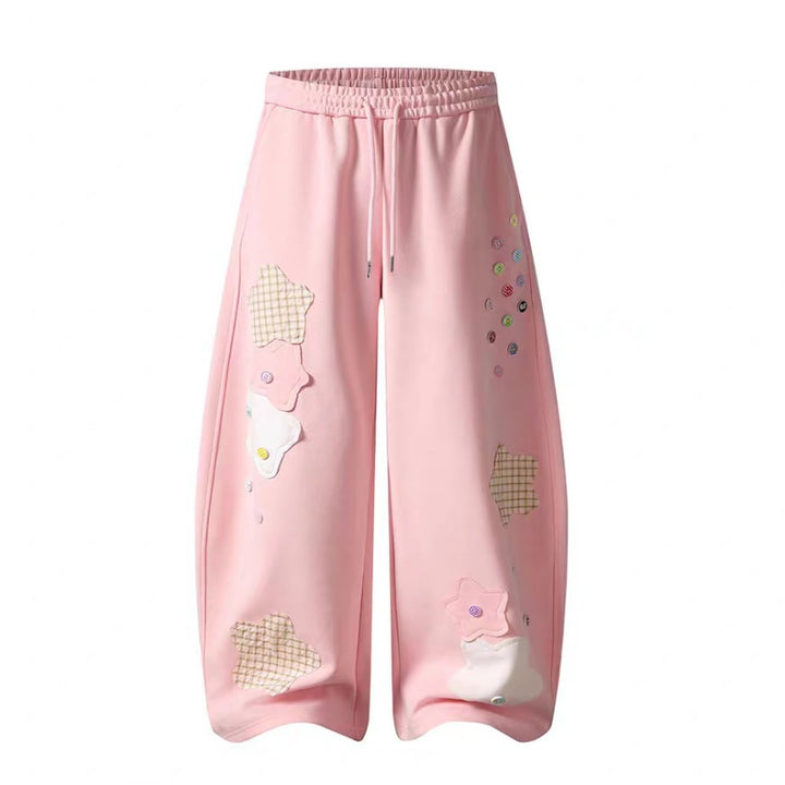 Y2K Patchwork Baggy Sweatpants
