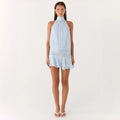 Sexy Halter Backless Tie Dress