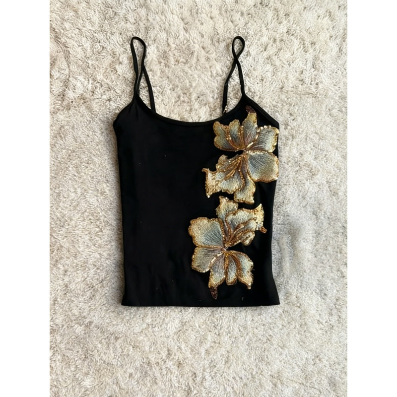 Floral Embroidered Cami Top