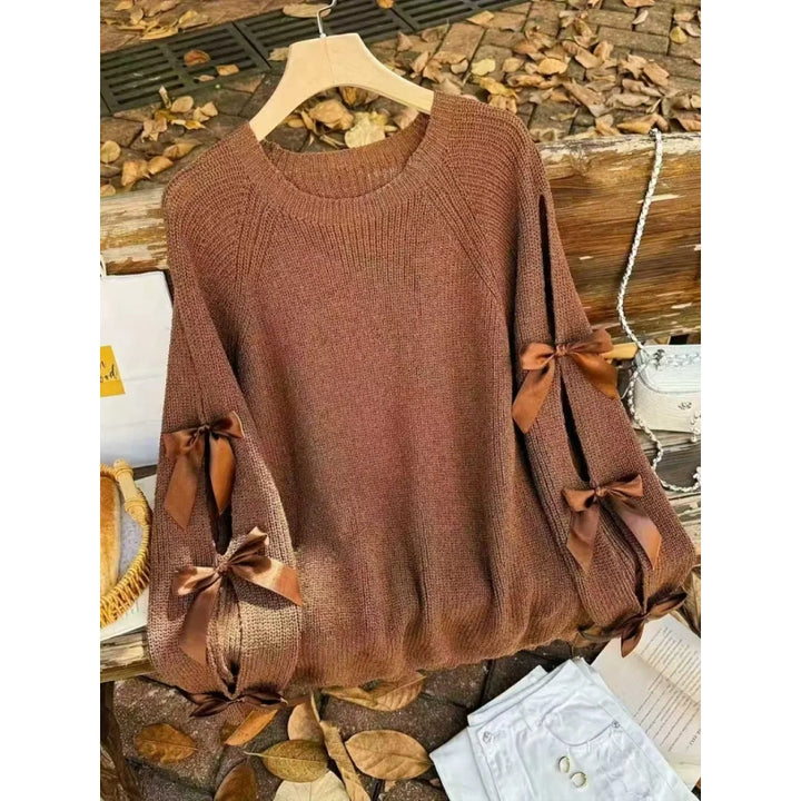 Bow Detail Knit Sweater