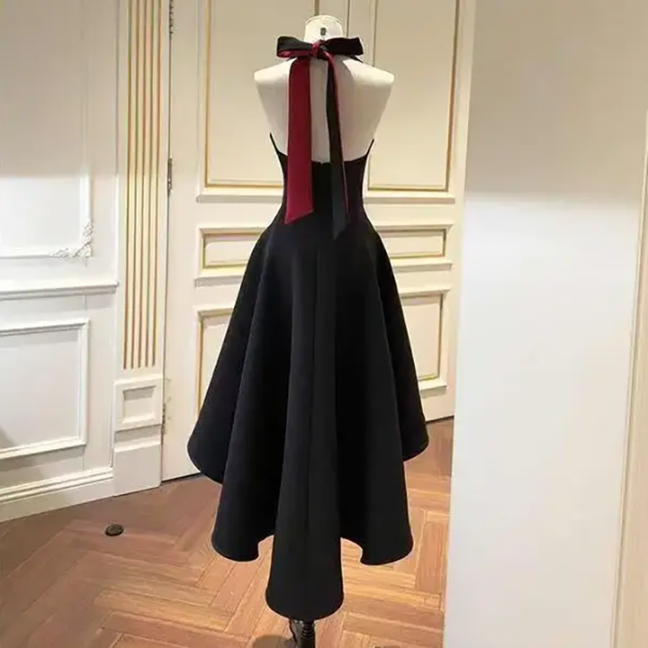 Color Block Sleeveless Midi Dress