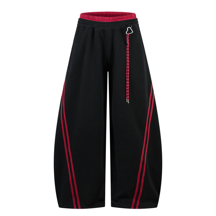 Retro Stripe Wide Leg Pants